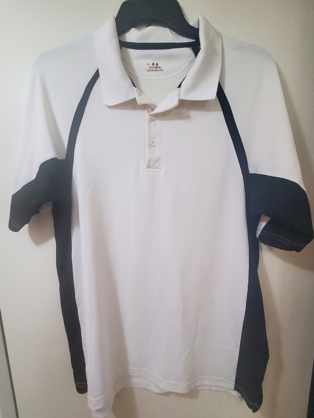 Under Armour Men’s White & Black Performance Polo